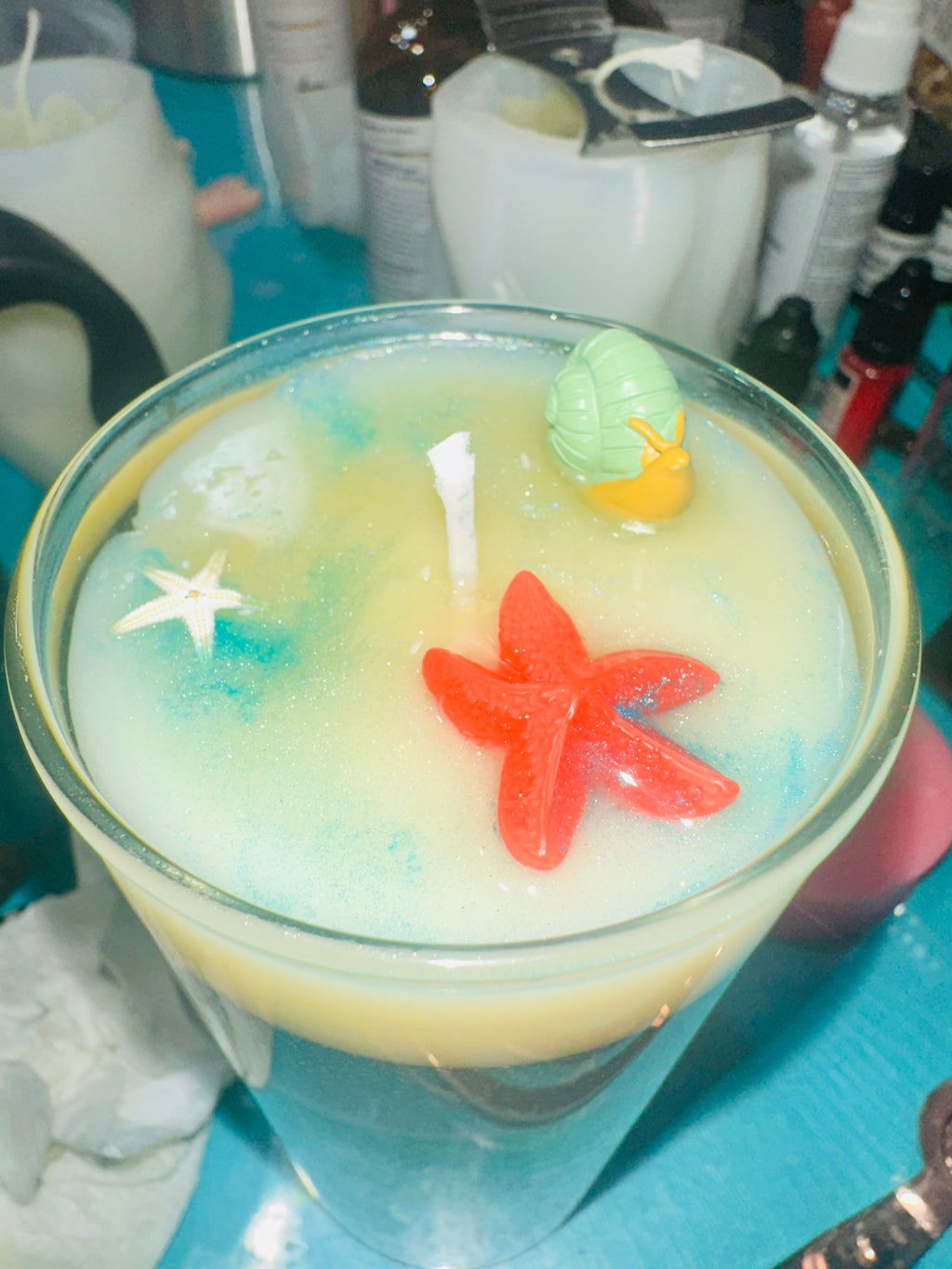 Ocean Treasure Luxe Water Candle | Handmade Coastal Candle Décor