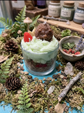Woodland Velvet Hedgehog Candle