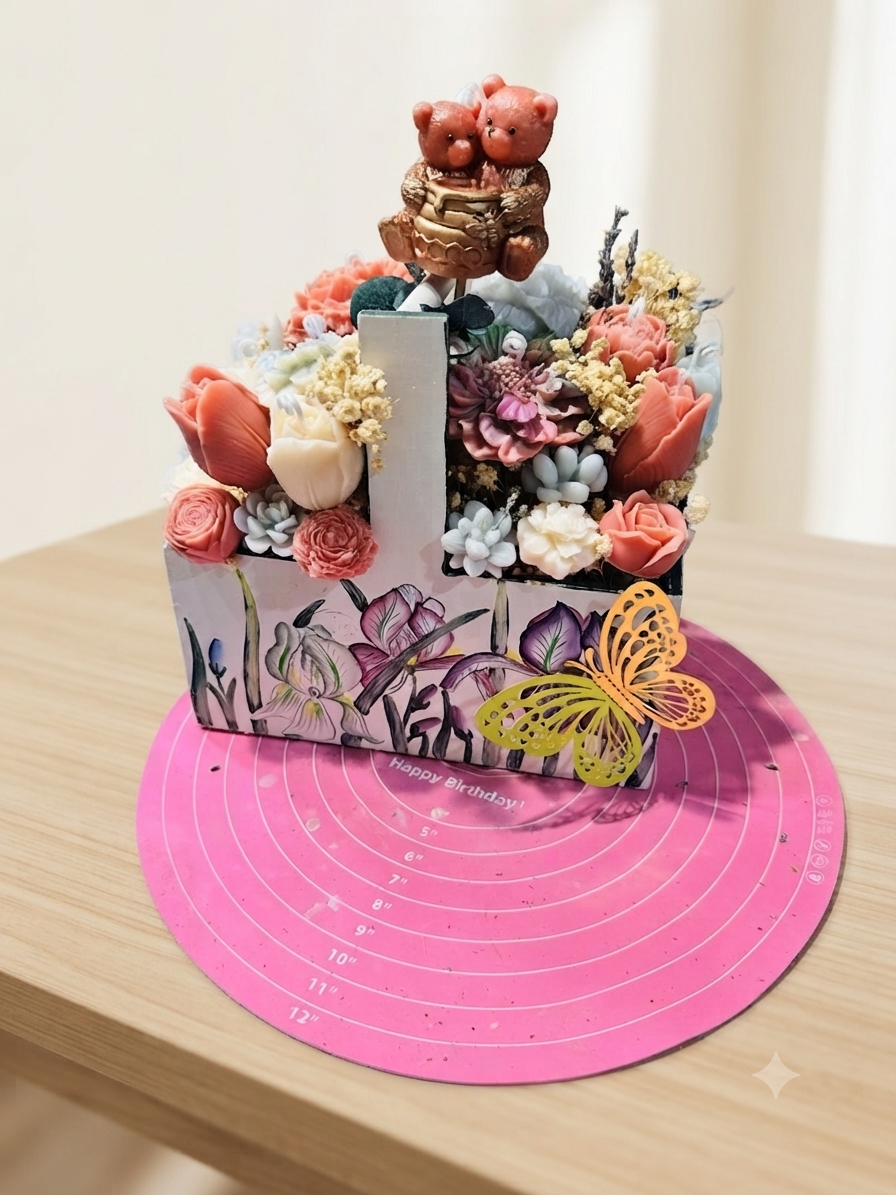 The Honeyed Embrace: Artisan Wax Bouquet